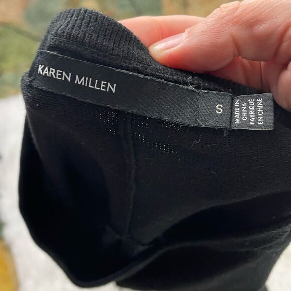 Karen Millen Chiffon Open Back High Low Sweater - Picture 9 of 10